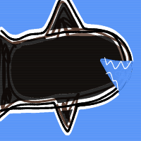 great white shark drawing by ilovetodrawww in Artbitrator