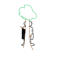 ninja hiding poorly drawing by sirgooberthetoasted in Artbitrator