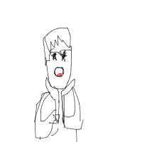 surprised face drawing by befitmessi in Artbitrator