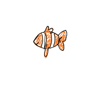 clownfish drawing by miraw in Artbitrator