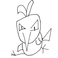 angry bird drawing by vitooor in Artbitrator