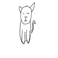 sleeping cat drawing by animationdell in Artbitrator