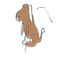 sleepy dog drawing by animationdell in Artbitrator