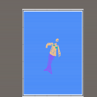 mermaid at aquarium drawing by synthesis in Artbitrator