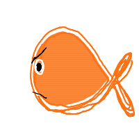 grumpy fish drawing by janellee in Artbitrator