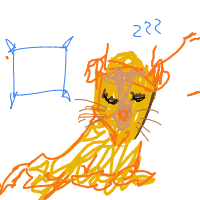 sleeping lion drawing by _sasha in Artbitrator