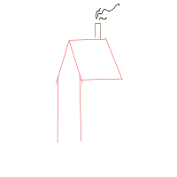 house with chimney drawing by ace_sha in Artbitrator