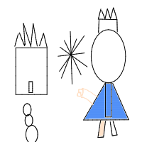a princess with ice powers and a snowman drawing by player-ygn7tbsql in Artbitrator
