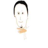 hand on chin drawing by yashvi in Artbitrator