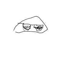 rock with sunglasses drawing by midgy in Artbitrator