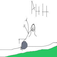 person falling over drawing by peachelody in Artbitrator