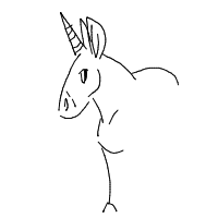 unicorn drawing by lauralu in Artbitrator