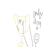 underdog victory drawing by peachelody in Artbitrator