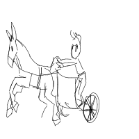 chariot race drawing by lauralu in Artbitrator