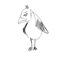angry bird drawing by lauralu in Artbitrator