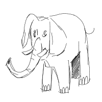 elephant drawing by lauralu in Artbitrator