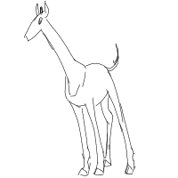 giraffe drawing by lauralu in Artbitrator