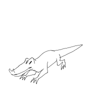crocodile drawing by lauralu in Artbitrator