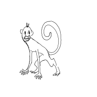monkey drawing by lauralu in Artbitrator