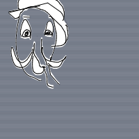 elephant with a hat drawing by eli123333 in Artbitrator