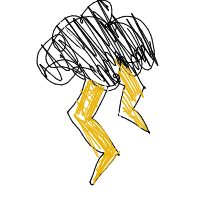 lightning bolt drawing by ohkeh in Artbitrator
