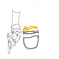 chef cooking drawing by goldenxz201 in Artbitrator