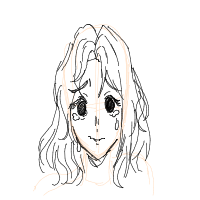 sad face drawing by lumenivialivia in Artbitrator