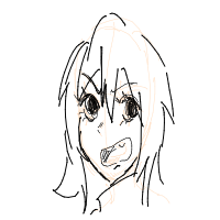 angry face drawing by lumenivialivia in Artbitrator
