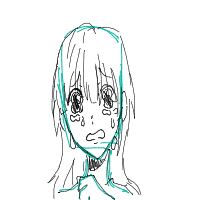 crying drawing by lumenivialivia in Artbitrator