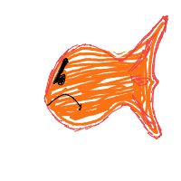 grumpy fish drawing by ashimusprime69 in Artbitrator