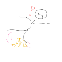 slipping on banana peel drawing by sab_sabbb01 in Artbitrator
