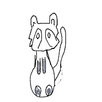 raccoon trash panda drawing by asch69 in Artbitrator
