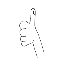 thumbs up drawing by ashimusprime69 in Artbitrator