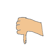thumbs down drawing by ashimusprime69 in Artbitrator