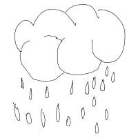 rain cloud drawing by ashimusprime69 in Artbitrator