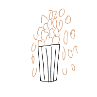 popcorn overflowing drawing by guest-qydlobhfz in Artbitrator
