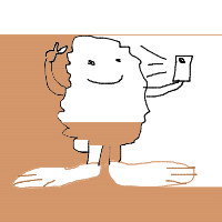 bigfoot taking selfie drawing by yomipa in Artbitrator