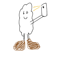 bigfoot taking selfie drawing by guest-qydlobhfz in Artbitrator