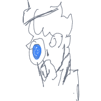 detective with magnifying glass drawing by illitlover in Artbitrator