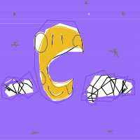 moon smiling drawing by focusnil in Artbitrator