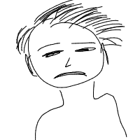 sad face drawing by wa5im33 in Artbitrator