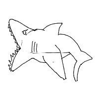 great white shark drawing by ashimusprime69 in Artbitrator