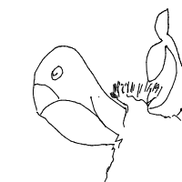 whale breaching drawing by ashimusprime69 in Artbitrator
