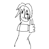 thumbs up drawing by justdraw in Artbitrator