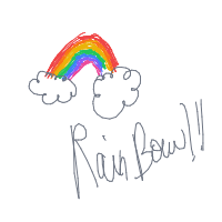 rainbow drawing by justdraw in Artbitrator