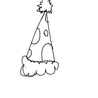 party hat drawing by justdraw in Artbitrator