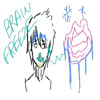 brain freeze drawing by iluvcum in Artbitrator