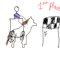 chariot race drawing by notanormalgirl in Artbitrator