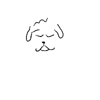 sleepy dog drawing by barrelwithwheelz in Artbitrator