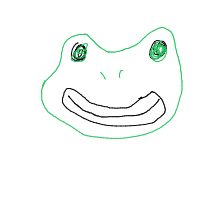 happy frog drawing by curiousgeorge in Artbitrator